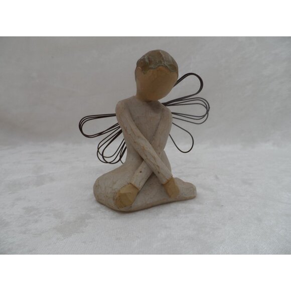 Willow Tree Other - Willow Tree Serenity Angel Figurine Metal Wire Wings 2002 Susan Lordi 3.25"